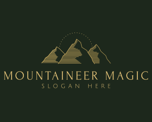 Golden Mountain Range logo design