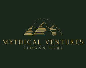 Golden Mountain Range logo design