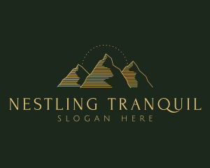 Golden Mountain Range logo design