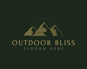 Golden Mountain Range logo design