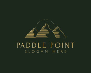 Golden Mountain Range logo design