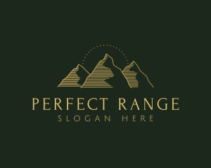 Golden Mountain Range logo design