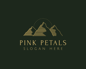 Golden Mountain Range logo design