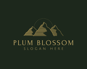 Golden Mountain Range logo design