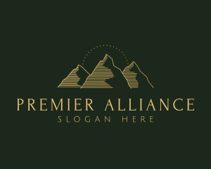 Golden Mountain Range logo design