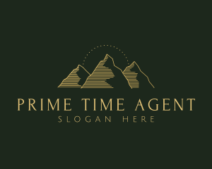 Golden Mountain Range logo design