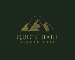 Golden Mountain Range logo design