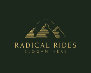 Golden Mountain Range logo design