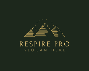 Golden Mountain Range logo design