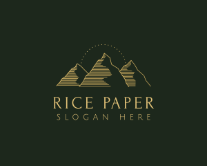 Golden Mountain Range logo design