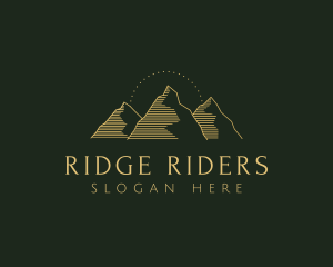 Golden Mountain Range logo design