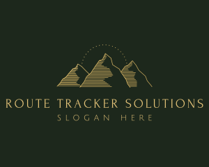 Golden Mountain Range logo design