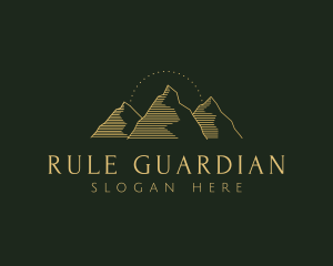 Golden Mountain Range logo design