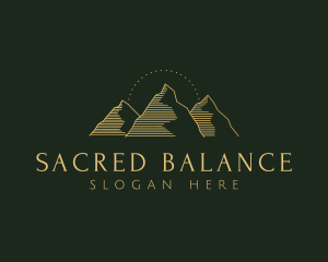 Golden Mountain Range logo design