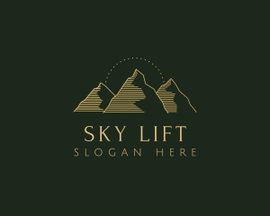 Golden Mountain Range logo design