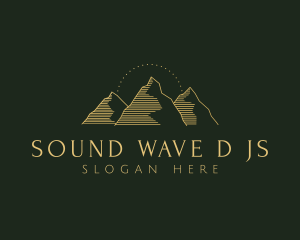 Golden Mountain Range logo design