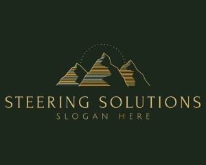 Golden Mountain Range logo design