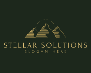 Golden Mountain Range logo design