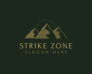 Golden Mountain Range logo design