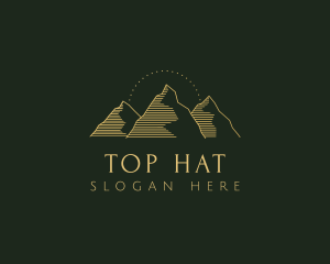 Golden Mountain Range logo design