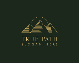 Golden Mountain Range logo design