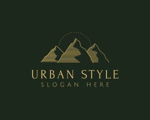 Golden Mountain Range logo design