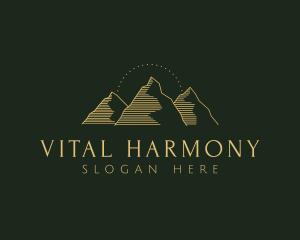 Golden Mountain Range logo design