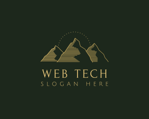 Golden Mountain Range logo design