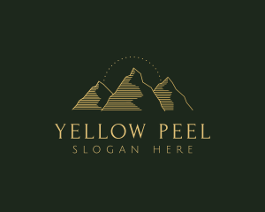 Golden Mountain Range logo design