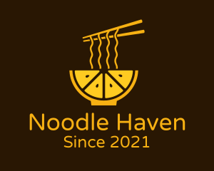 Golden Citrus Ramen logo design