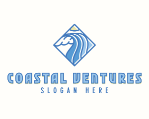 Beach Waves Resort logo design