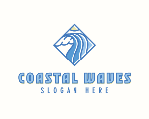 Beach Waves Resort logo design