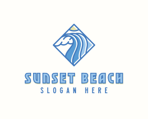 Beach Waves Resort logo design