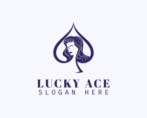 Spade Woman Model logo design