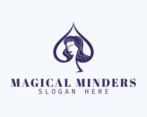 Spade Woman Model logo design