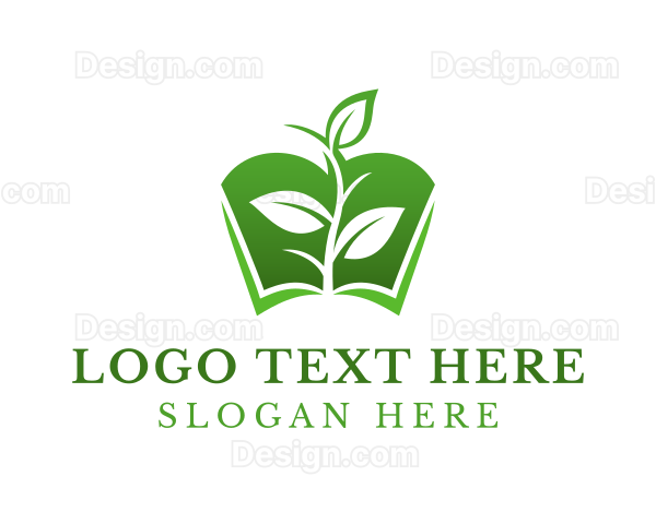 Gradient Plant Book Logo