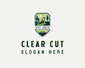 Lawn Care Grass Gardening logo design