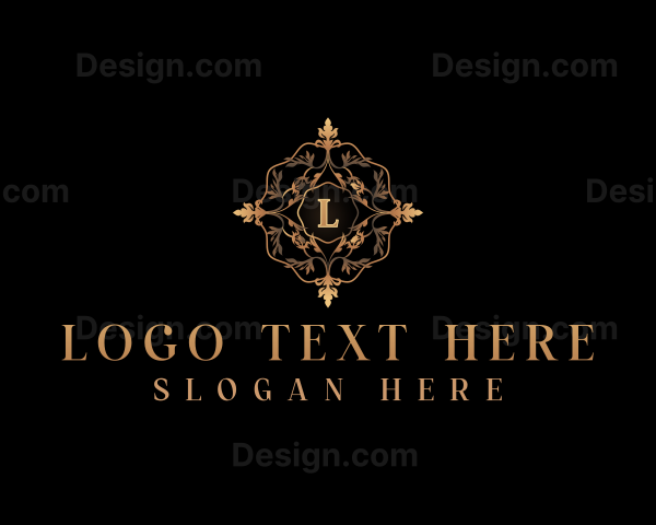 Elegant Floral Ornament Logo