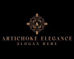 Elegant Floral Ornament  logo design