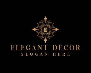 Elegant Floral Ornament  logo design