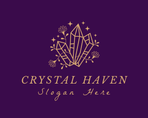 Golden Gemstone Crystal logo