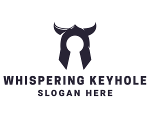 Helmet Key Hole  logo design