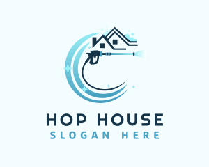 House Pressure Washer logo design