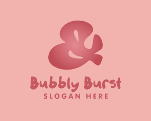 Bubbly Gradient Ampersand  logo