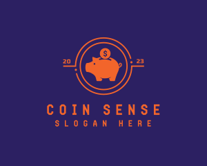 Piggy Coin Savings logo design