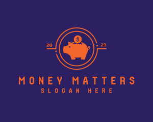 Piggy Coin Savings logo design