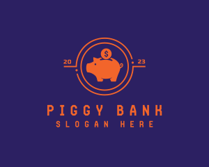 Piggy Coin Savings logo design