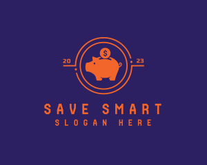 Piggy Coin Savings logo design