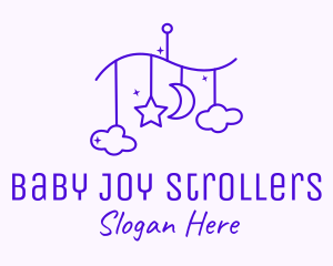 Purple Baby Decoration logo design