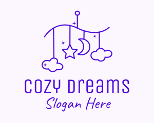 Purple Baby Decoration logo design